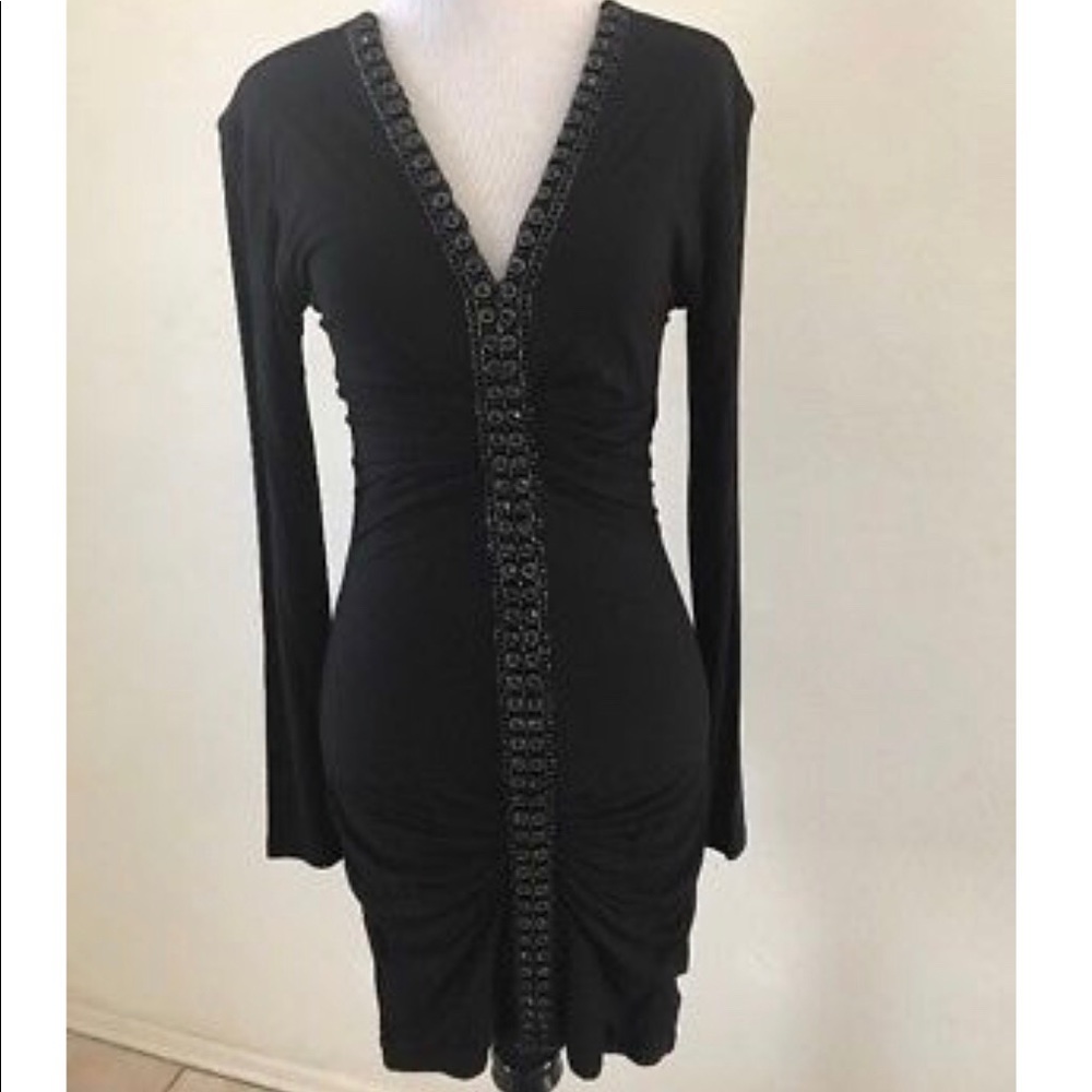 SKY Moriah Beaded Ruched Dress